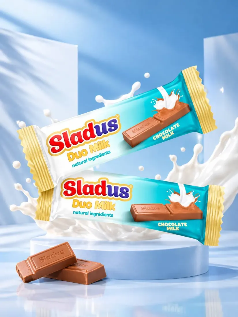 Sladus Duo Milk — BISRARO shokolad mahsuloti