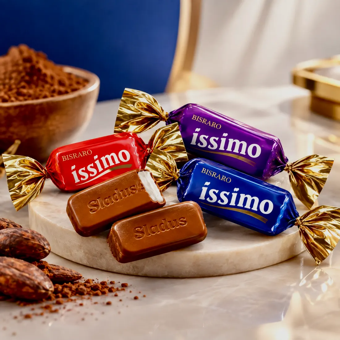 Sladus Issimo — BISRARO shokolad mahsuloti